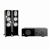 Monitor Audio Silver 500 (czarny wysoki połysk) + Lyngdorf TDAI-1120
