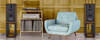 Kolumny podstawkowe Wharfedale Linton 85th (orzech) - 5