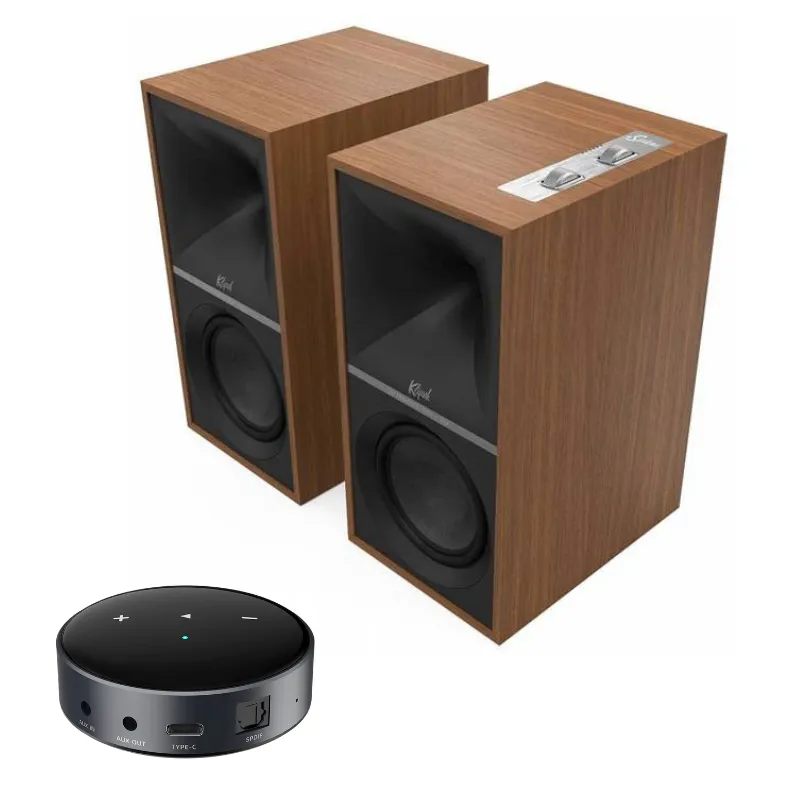 Kolumny aktywne Klipsch The Sevens (orzech) + WiiM Mini