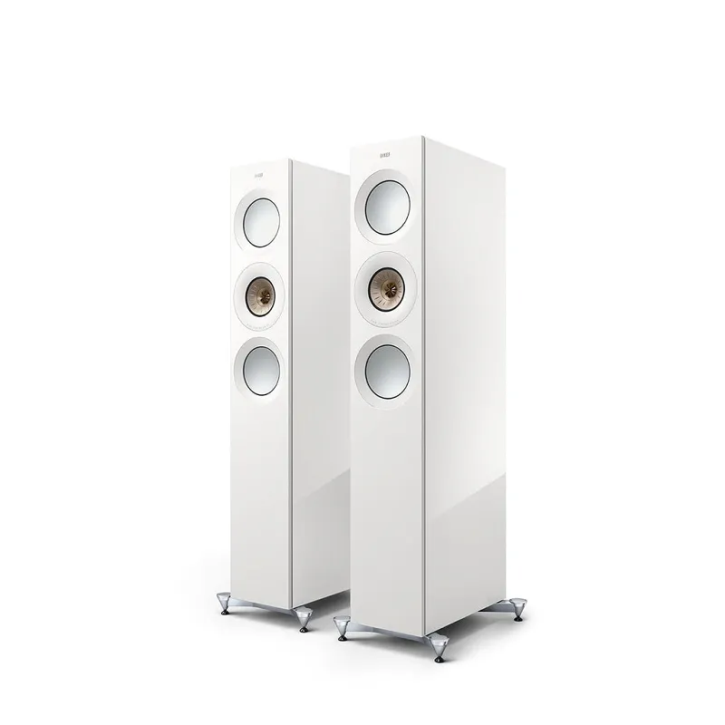 Kolumny podłogowe KEF Reference 3 Meta (High-Gloss White/Champagne)
