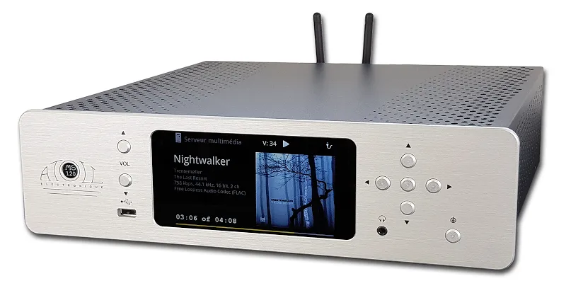 Odtwarzacz sieciowy Atoll MS120 (srebrny)