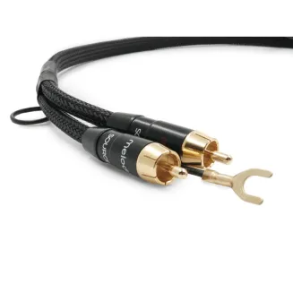 Przewód 2xRCA - 2xRCA PHONO z żyłą uziemiającą kierunkowy Melodika MDPHD - 2