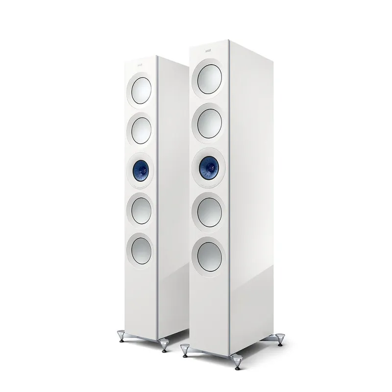 Kolumny podłogowe KEF Reference 5 Meta (High-Gloss White/Blue)