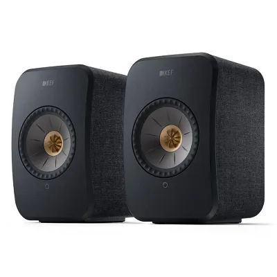 Kolumny podstawkowe KEF LSX II (Carbon Black / Czarny) - outlet