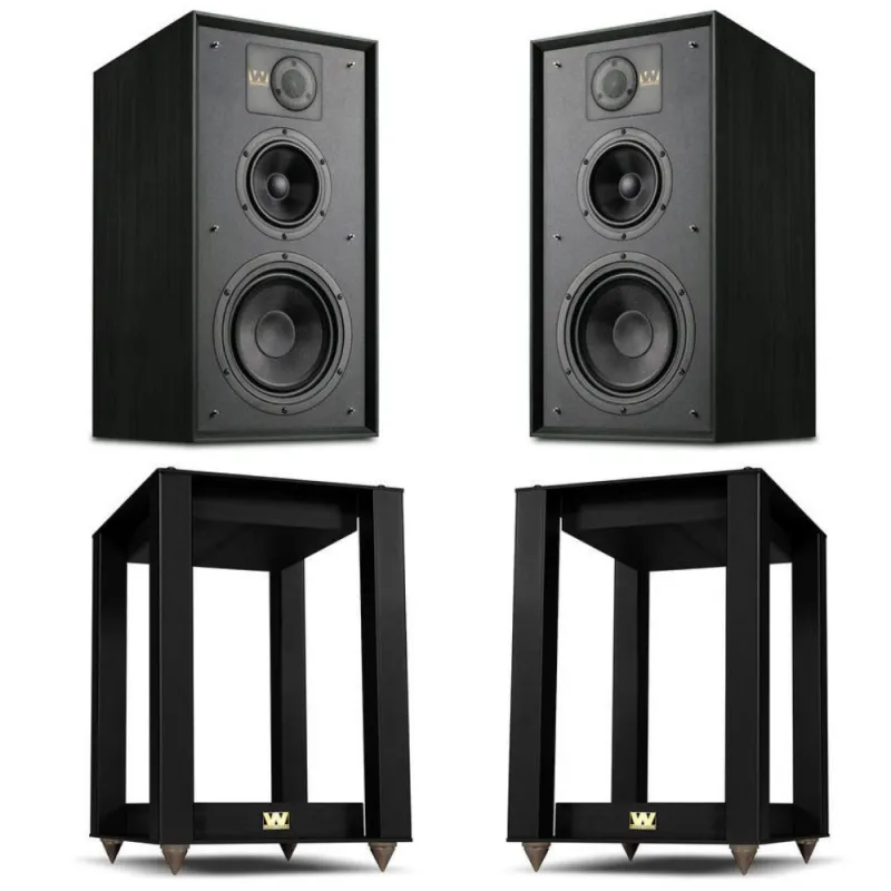 Kolumny podstawkowe Wharfedale Linton 85th + standy (czarny)