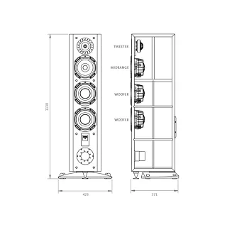 Kolumny podłogowe Triangle Magellan Cello (czarny błyszczący) - 9