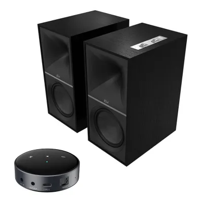 Kolumny aktywne Klipsch The Nines (czarne) + WiiM Mini