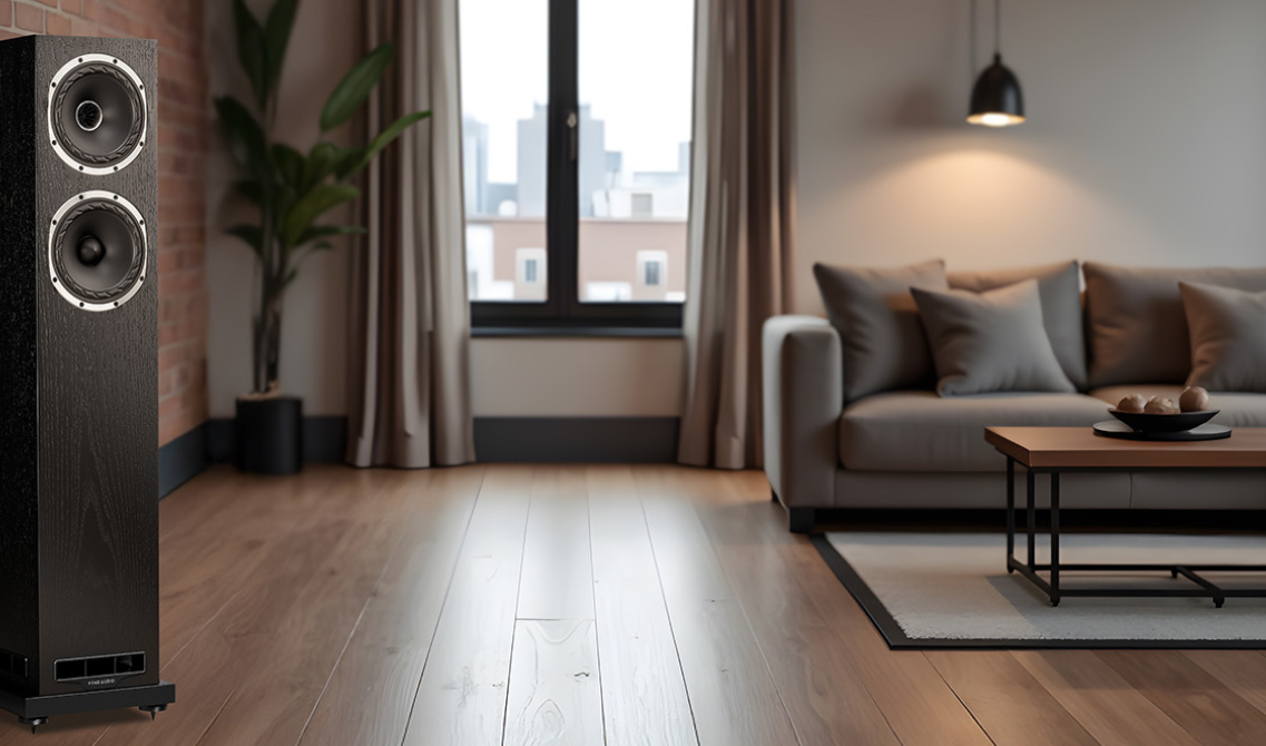 F502S to flagowe kolumny podłogowe Fyne Audio z przetwornikiem IsoFlare 200 mm i systemem BassTrax. Spektakularny dźwięk, eleganckie wykończenie, precyzja klasy premium.