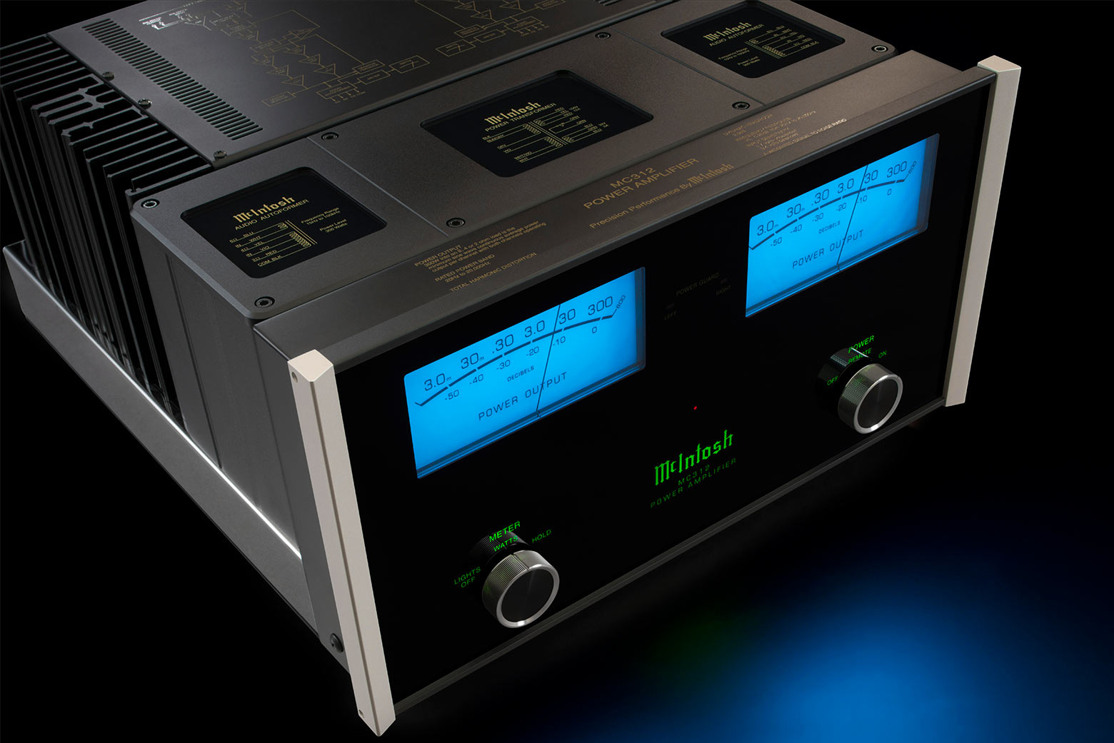 McIntosh MC312 – stereofoniczna końcówka mocy 2 × 300 W McIntosh MC312 to stereofoniczny wzmacniacz mocy 2 × 300 W z technologią Autoformer, Power Guard i Sentry Monitor. Oferuje ogromną dynamikę, kontrolę basu i klasyczny design McIntosh.