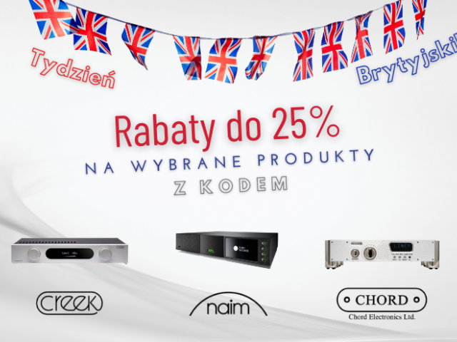 Tydzień brytyjski - rabaty do 25%!