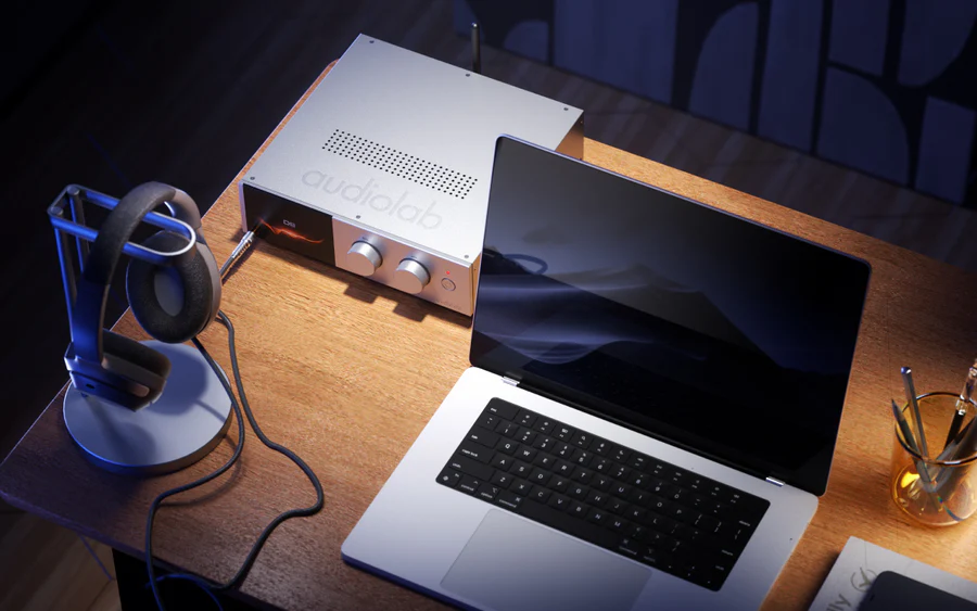 Audiolab D9 to high-endowy DAC z ES9038PRO, Bluetooth LDAC, wejściem AES/EBU i wzmacniaczem słuchawkowym. Idealny do hi-res i systemów audio premium.