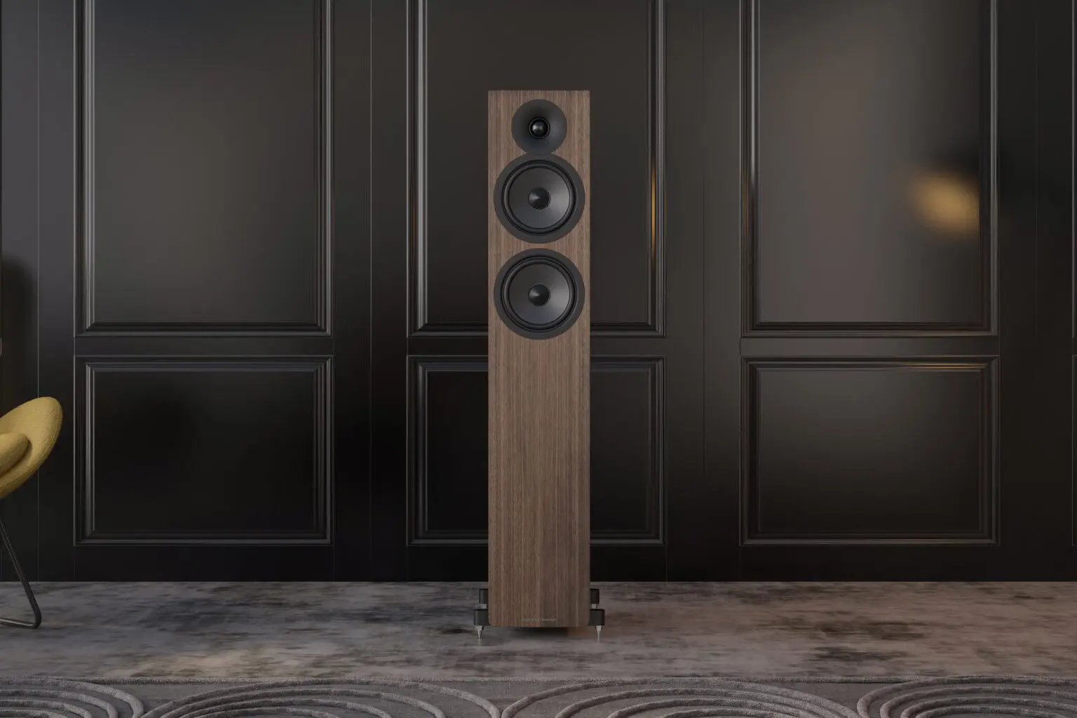 AE309² to nowa generacja kolumn podłogowych Acoustic Energy – z przetwornikami CORINIUM™, obudową RSC™ i eleganckim wykończeniem. Idealne do średnich i dużych pomieszczeń.