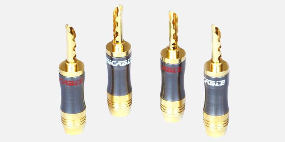 Wtyki bananowe BFA Ricable Custom BNH (4 sztuki)